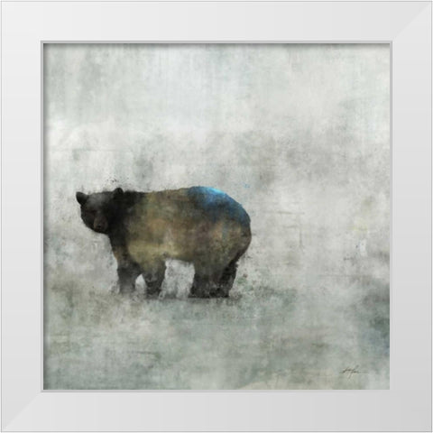 Friendly Bear 2 White Modern Wood Framed Art Print by Roko, Ken