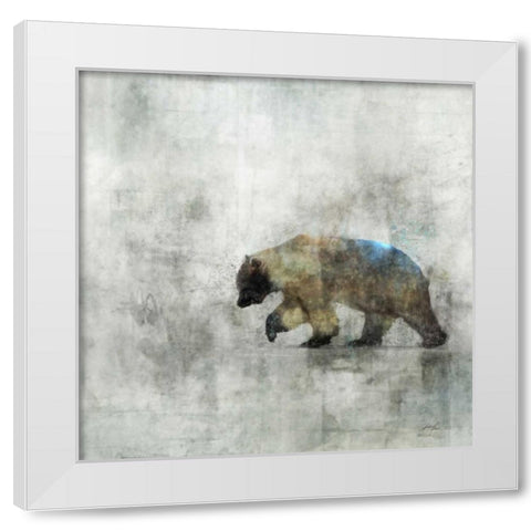 Bear Spring White Modern Wood Framed Art Print by Roko, Ken