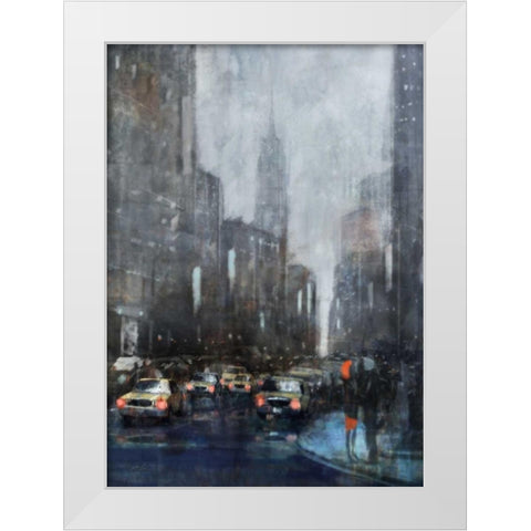 NYC Winter 1 White Modern Wood Framed Art Print by Roko, Ken