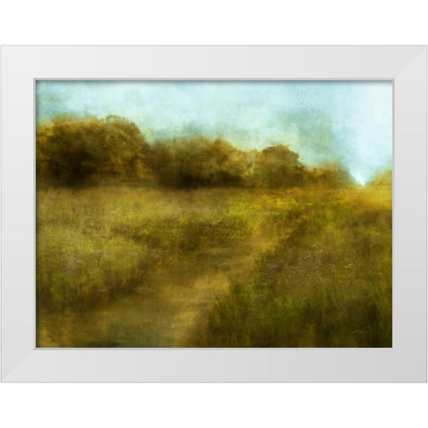 Downton Walk 1 White Modern Wood Framed Art Print by Roko, Ken