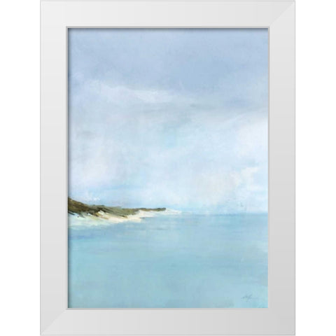 Tidal Breeze White Modern Wood Framed Art Print by Roko, Ken