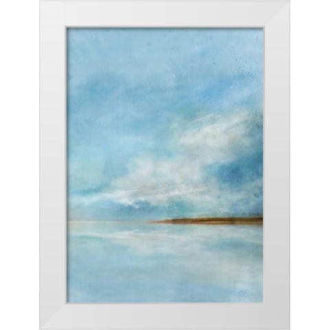 Tidal Dream White Modern Wood Framed Art Print by Roko, Ken