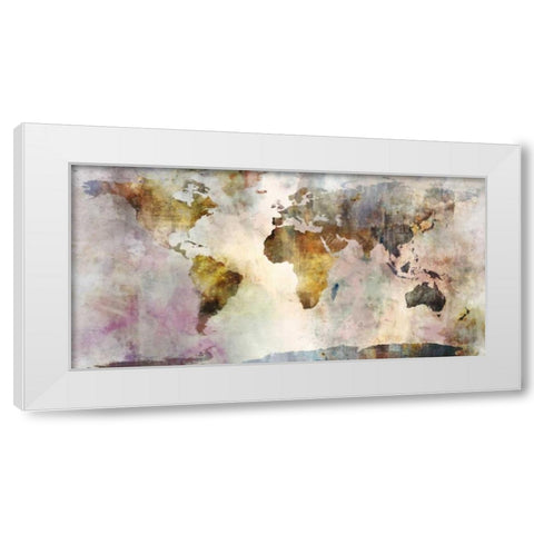 Earth Tones  White Modern Wood Framed Art Print by Roko, Ken