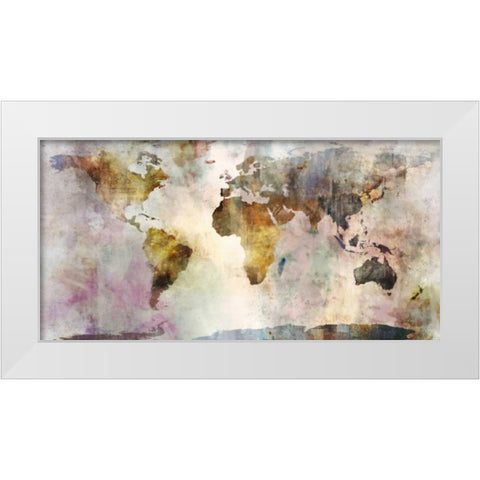 Earth Tones  White Modern Wood Framed Art Print by Roko, Ken