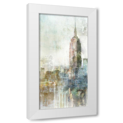 Heart Of The City White Modern Wood Framed Art Print by Roko, Ken