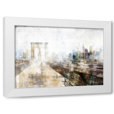 Brooklyn Impression White Modern Wood Framed Art Print by Roko, Ken