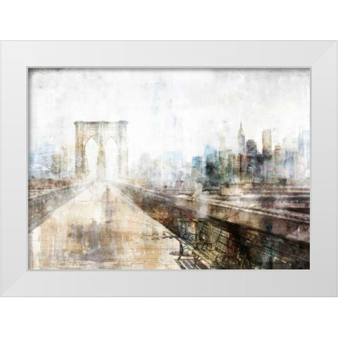 Brooklyn Impression White Modern Wood Framed Art Print by Roko, Ken