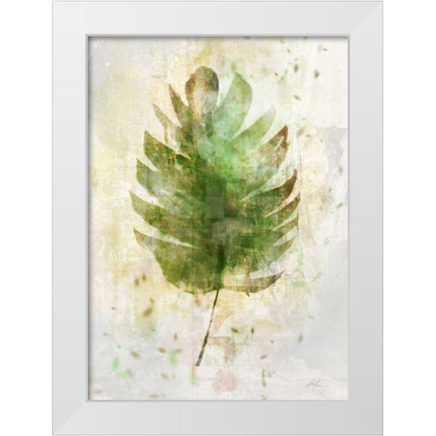 Textured Tropical Palm White Modern Wood Framed Art Print by Roko, Ken