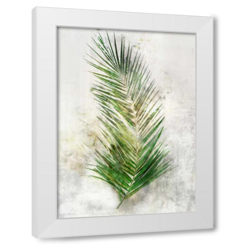 Textured Areca Palm White Modern Wood Framed Art Print by Roko, Ken