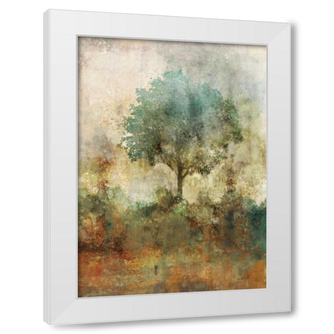 Shady Tree White Modern Wood Framed Art Print by Roko, Ken