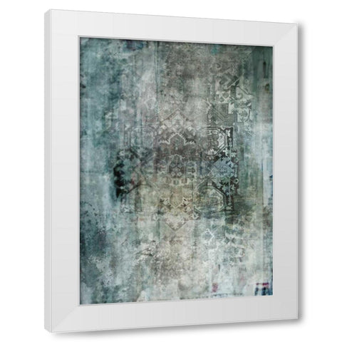 Worn and Faded White Modern Wood Framed Art Print by Roko, Ken