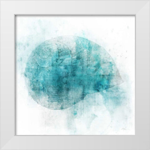 Coastal Mist Shell White Modern Wood Framed Art Print by Roko, Ken