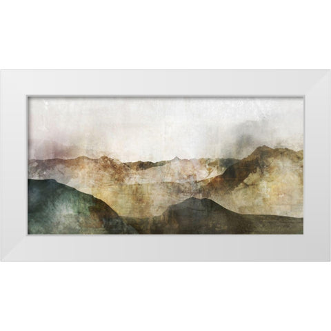 Western Range White Modern Wood Framed Art Print by Roko, Ken