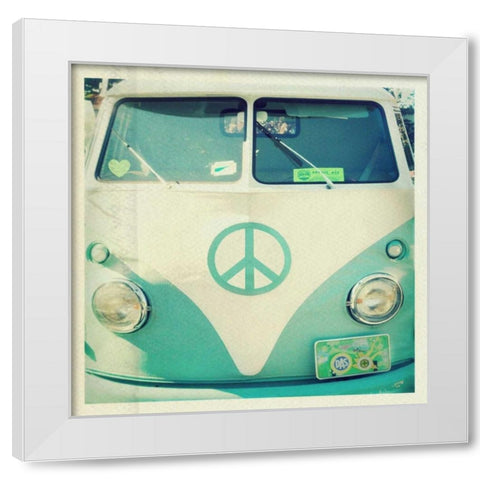 Sweet Ride White Modern Wood Framed Art Print by Dvorak, Vicki