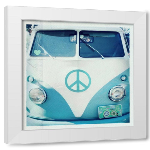 Sweet Ride Blue White Modern Wood Framed Art Print by Dvorak, Vicki