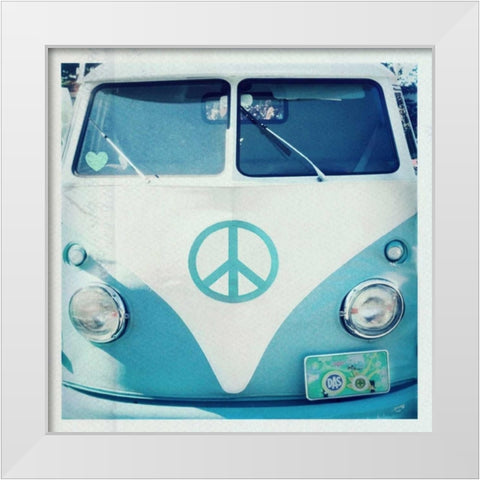 Sweet Ride Blue White Modern Wood Framed Art Print by Dvorak, Vicki