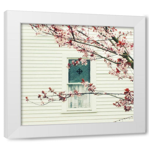 Storybook Window White Modern Wood Framed Art Print by Dvorak, Vicki