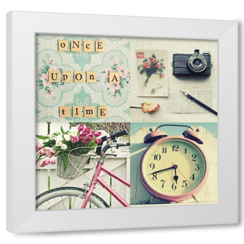 Once Upon A Time White Modern Wood Framed Art Print by Dvorak, Vicki