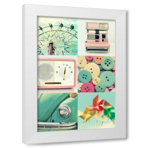 Sweet Memories White Modern Wood Framed Art Print by Dvorak, Vicki