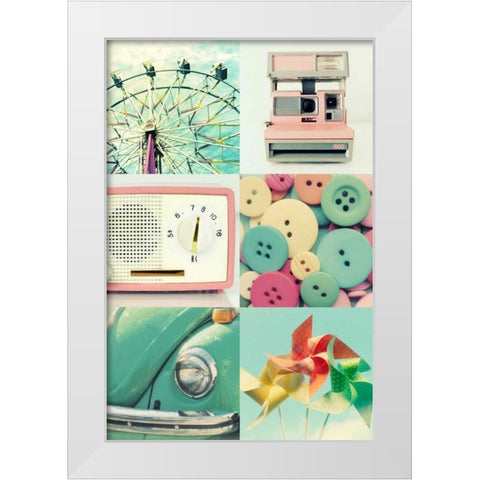 Sweet Memories White Modern Wood Framed Art Print by Dvorak, Vicki