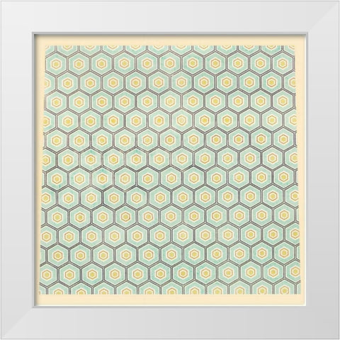 Dream Big Game Pieces Pattern White Modern Wood Framed Art Print by Dvorak, Vicki