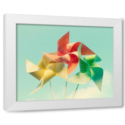 Citrus Bouquet White Modern Wood Framed Art Print by Dvorak, Vicki