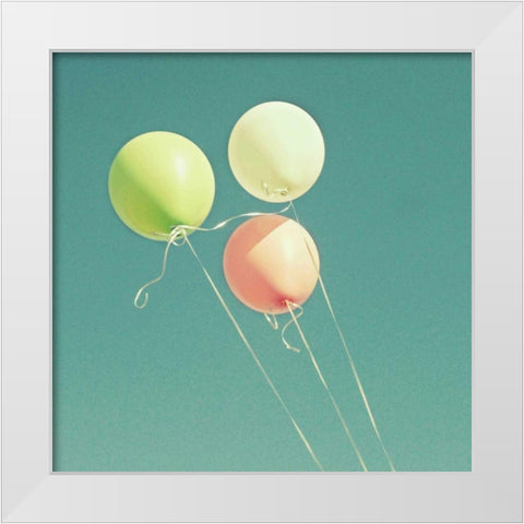 Fly Away White Modern Wood Framed Art Print by Dvorak, Vicki