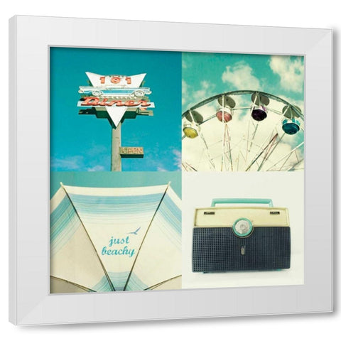 Fair Day White Modern Wood Framed Art Print by Dvorak, Vicki