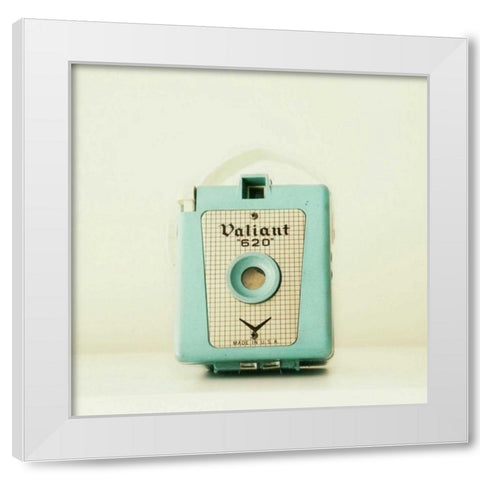 Blue Valiant Warmer White Modern Wood Framed Art Print by Dvorak, Vicki