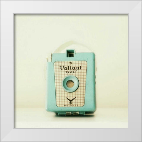 Blue Valiant Warmer White Modern Wood Framed Art Print by Dvorak, Vicki