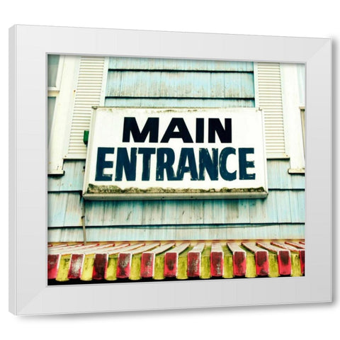 Main Entrance White Modern Wood Framed Art Print by Dvorak, Vicki