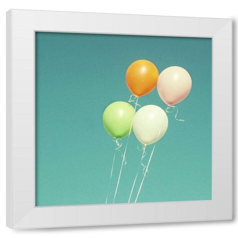 Celebration White Modern Wood Framed Art Print by Dvorak, Vicki