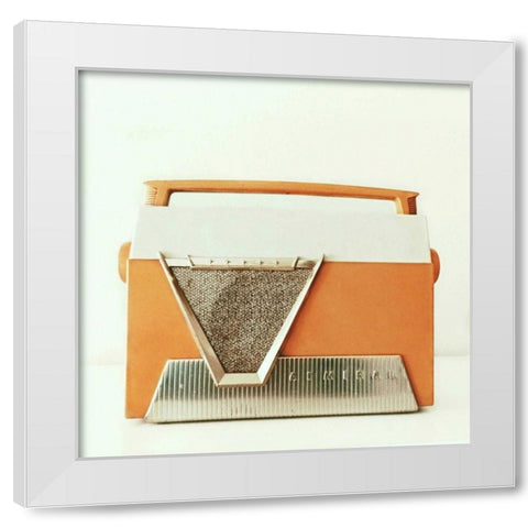 Rockin Orange White Modern Wood Framed Art Print by Dvorak, Vicki