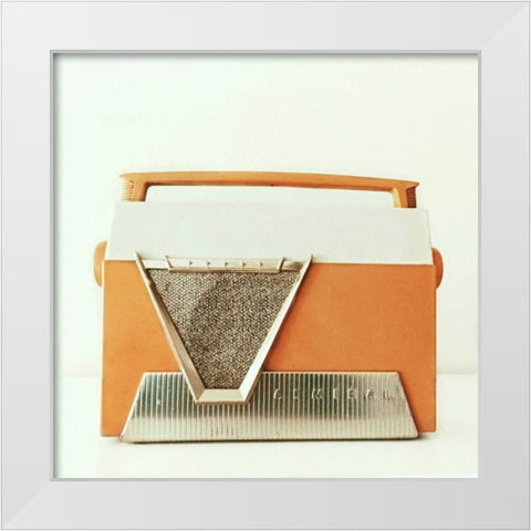 Rockin Orange White Modern Wood Framed Art Print by Dvorak, Vicki