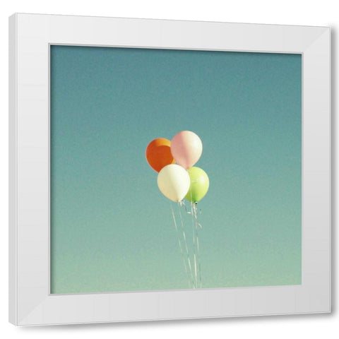 Up and Away White Modern Wood Framed Art Print by Dvorak, Vicki