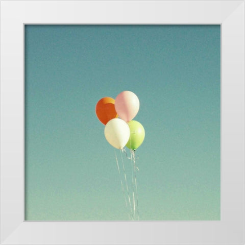 Up and Away White Modern Wood Framed Art Print by Dvorak, Vicki