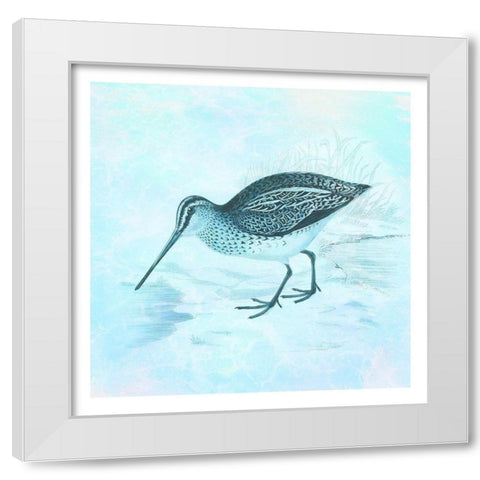 At The Seashore 2 White Modern Wood Framed Art Print by James, Christopher