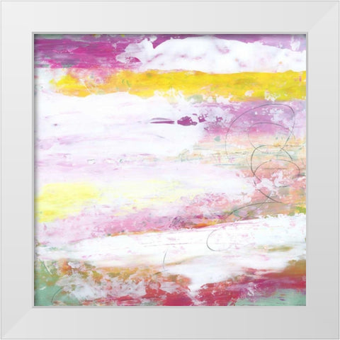 Garden Abstraction 4 White Modern Wood Framed Art Print by Buddenhaugen, Sophia