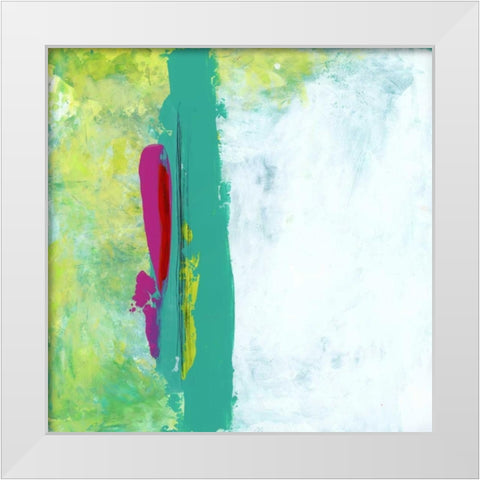 Garden Abstraction 5 White Modern Wood Framed Art Print by Buddenhaugen, Sophia