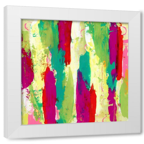 Garden Abstraction 8 White Modern Wood Framed Art Print by Buddenhaugen, Sophia