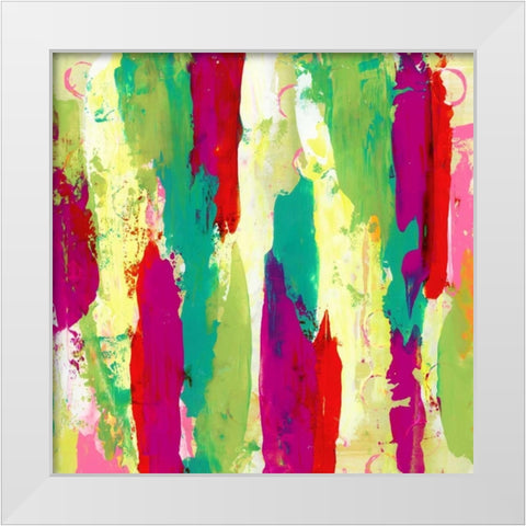 Garden Abstraction 8 White Modern Wood Framed Art Print by Buddenhaugen, Sophia