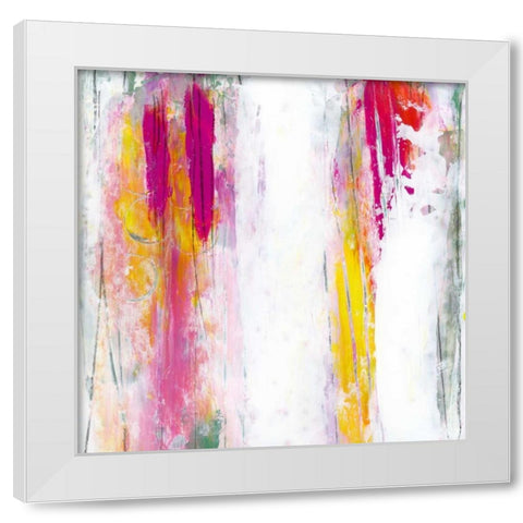 Garden Abstraction 9 White Modern Wood Framed Art Print by Buddenhaugen, Sophia