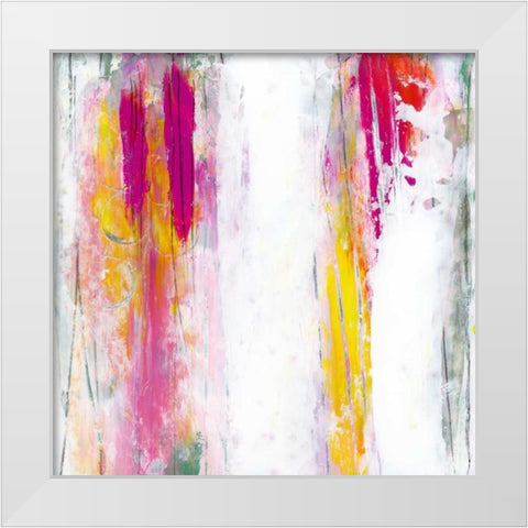 Garden Abstraction 9 White Modern Wood Framed Art Print by Buddenhaugen, Sophia