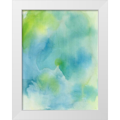 Garden Abstraction 10 White Modern Wood Framed Art Print by Buddenhaugen, Sophia