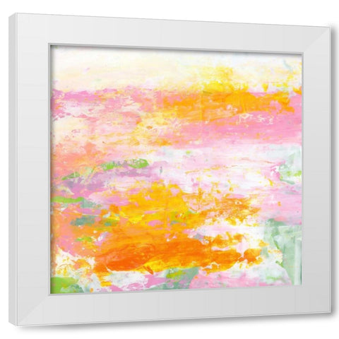 Garden Abstraction 14 White Modern Wood Framed Art Print by Buddenhaugen, Sophia