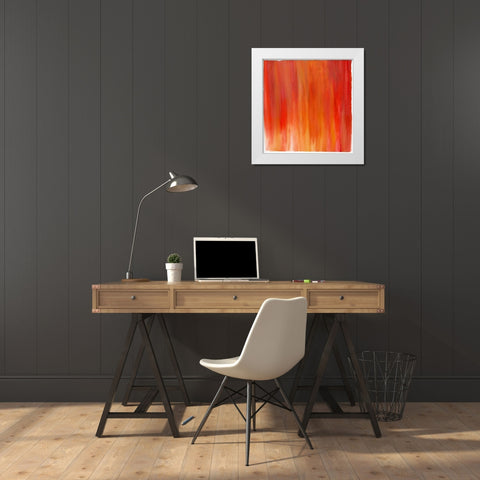 Garden Abstraction 20 White Modern Wood Framed Art Print by Buddenhaugen, Sophia