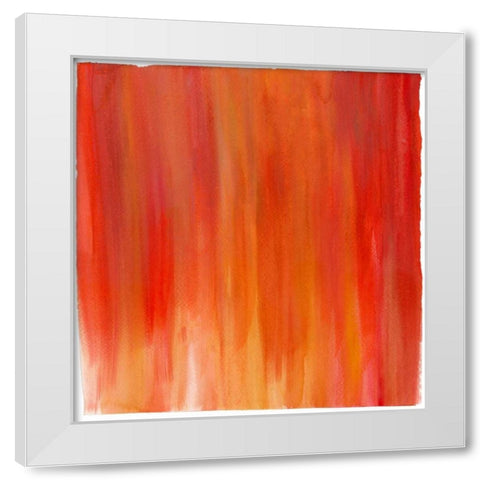 Garden Abstraction 20 White Modern Wood Framed Art Print by Buddenhaugen, Sophia