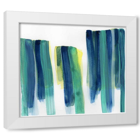 Garden Abstraction 21 White Modern Wood Framed Art Print by Buddenhaugen, Sophia