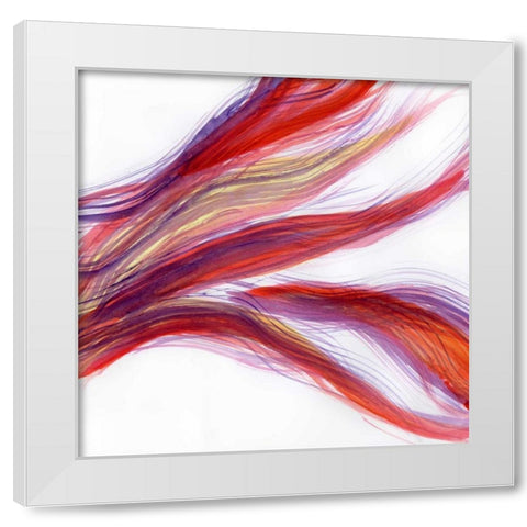Garden Abstraction 22 White Modern Wood Framed Art Print by Buddenhaugen, Sophia