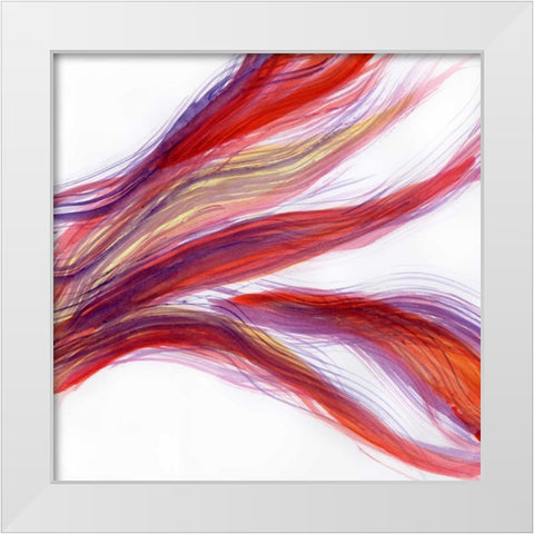 Garden Abstraction 22 White Modern Wood Framed Art Print by Buddenhaugen, Sophia